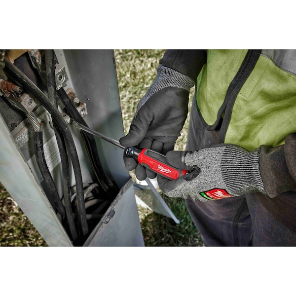 Milwaukee Tool 5/16 in. x 6 in. Slotted Cushion Grip Demolition Screwdriver (Made in USA) - MT208