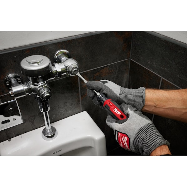 Milwaukee Tool 1/4 in. x 4 in. Slotted Cushion Grip Screwdriver (Made in USA) - MT206