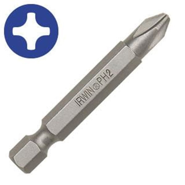 Irwin No. 2 Phillips Power Bit 3 in. - IWAF23PH2BLK10