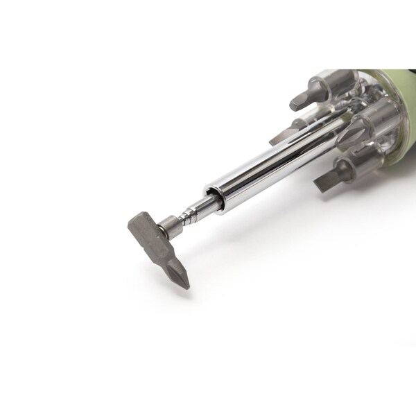 T Terre 6 in 1 Screwdriver Multitool, All in-One with LED Flashlight and Telescopic Magnetic Pick-Up Tool - 102001