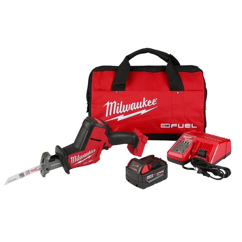Milwaukee M18 FUEL 18V Lithium-Ion Brushless Cordless HACKZALL Kit de sierra reciproca W/ M18 FUEL 1/2 pulg. Mezclador de lodo - 2719-21-2810-20