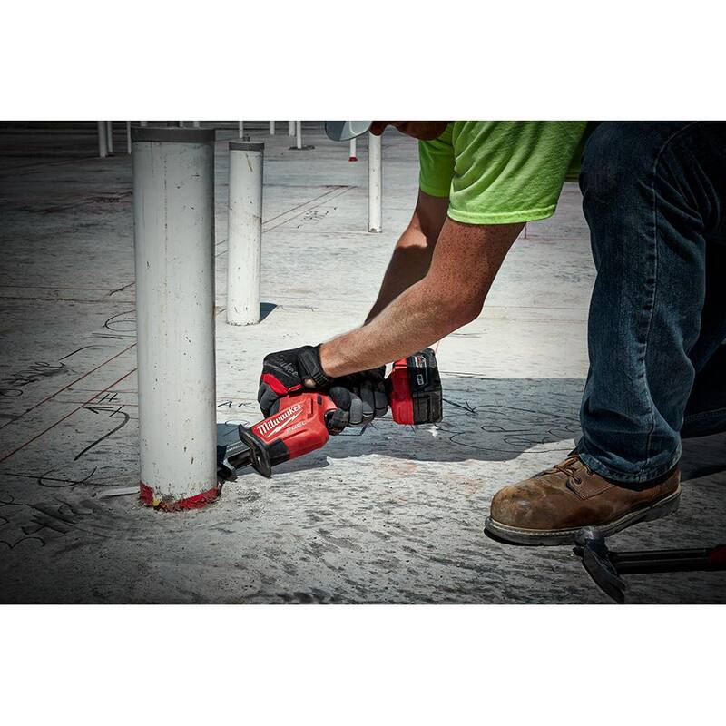Milwaukee M18 FUEL 18V Lithium-Ion Brushless Cordless HACKZALL Kit de sierra reciproca W/ M18 FUEL 1/2 pulg. Mezclador de lodo - 2719-21-2810-20