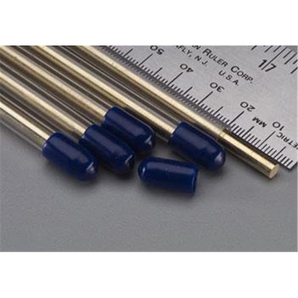 K&S Engineering K&S Engineering K-S1163 0.16 in. Solid Brass Rod - 5 Piece - K+S1163