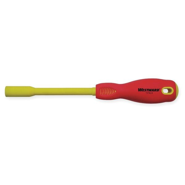 Westward Nut Driver, 8.0mm, Hollow, Ergo, Ins, 5 in. - 1YXL9