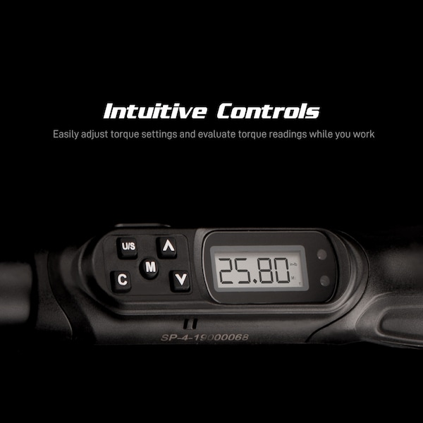 Capri Tools Digital Torque Screwdriver, Dual Direction, 0.88-17.7 in.-lb. - 26000-200
