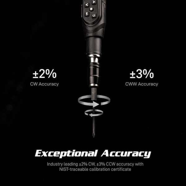 Capri Tools Digital Torque Screwdriver, Dual Direction, 0.88-17.7 in.-lb. - 26000-200