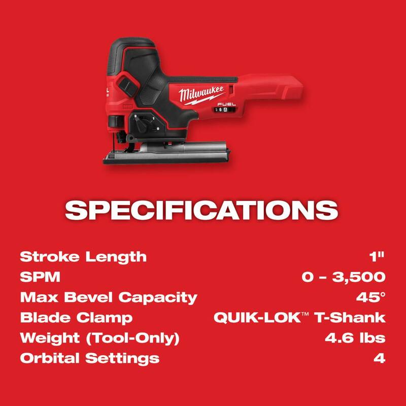 Sierra de calar de barril inalámbrica sin escobillas Milwaukee M18 FUEL de 18 voltios con batería de 5.0Ah - Kit de inicio
