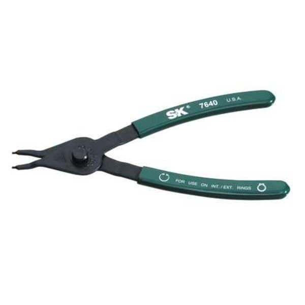 Sk Professional Tools Retaining Ring Plier, 0.047" Tip Dia., Overall Length: 5-29/32" - 7634