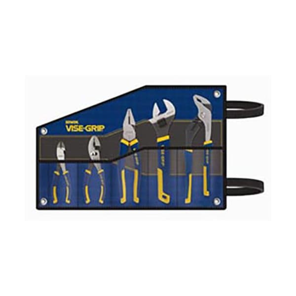 Irwin Tools 5 PC. Set Slip Joint, Diag., Tongue & Groove Linesman, Adj. Wrench - 2078708