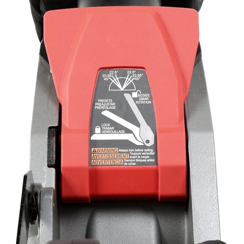 Sierra ingleteadora compuesta deslizante de bisel doble inalámbrica de litio-ion sin escobillas de 10 pulgadas Milwaukee M18 FUEL 18V con sierra de calar - 2734-20-2737-20.