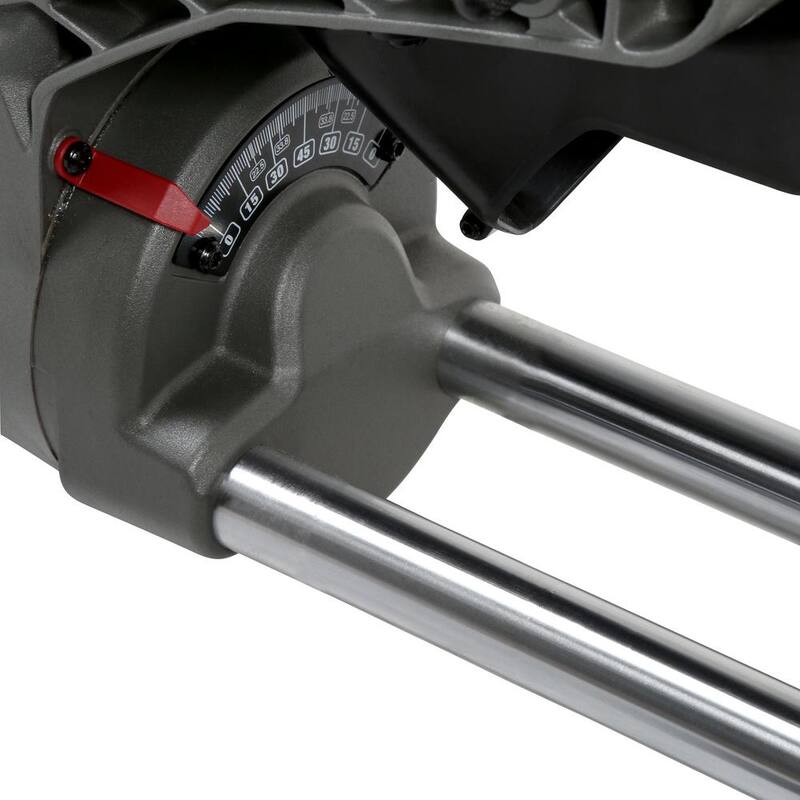 Sierra ingleteadora compuesta deslizante de bisel doble inalámbrica de litio-ion sin escobillas de 10 pulgadas Milwaukee M18 FUEL 18V con sierra de calar - 2734-20-2737-20.