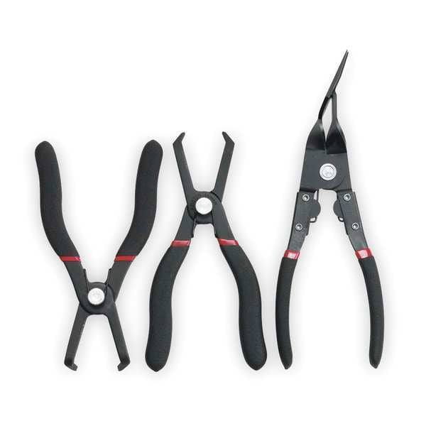 Gearwrench 3 Piece Push Pin Plier Set Double Cushion Grip Handle - 41850