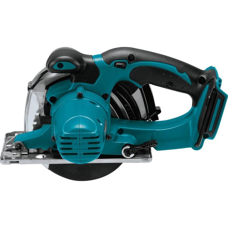 Sierra de corte de metal inalámbrica Makita 18V LXT de 5-3/8 pulgadas con freno eléctrico y recolector de virutas, solo la herramienta - XSC03Z