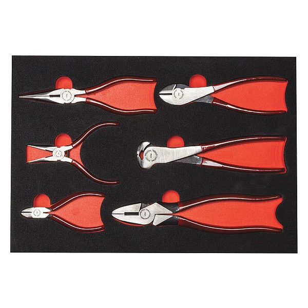 Proto 6 Piece Plastic Grip Plier Set Plastisol Grips Handle - J201GSK