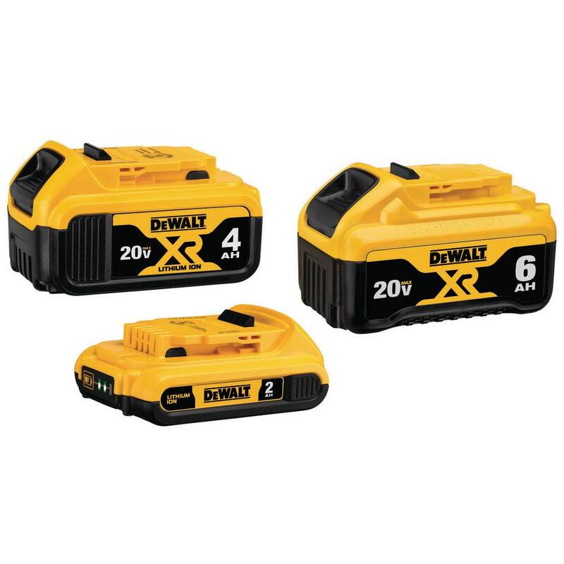 DEWALT Sierra de Sable Recíproca Inalámbrica sin Escobillas 20V MAX XR, Batería de 20V 6.0Ah, Batería de 20V 4.0Ah y Batería de 20V 2.0Ah - DCB346-3WCS382B.