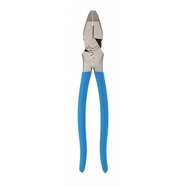 Channellock 10-1/2 in Linemens Plier Round Nose High Leverage, Steel - 3610
