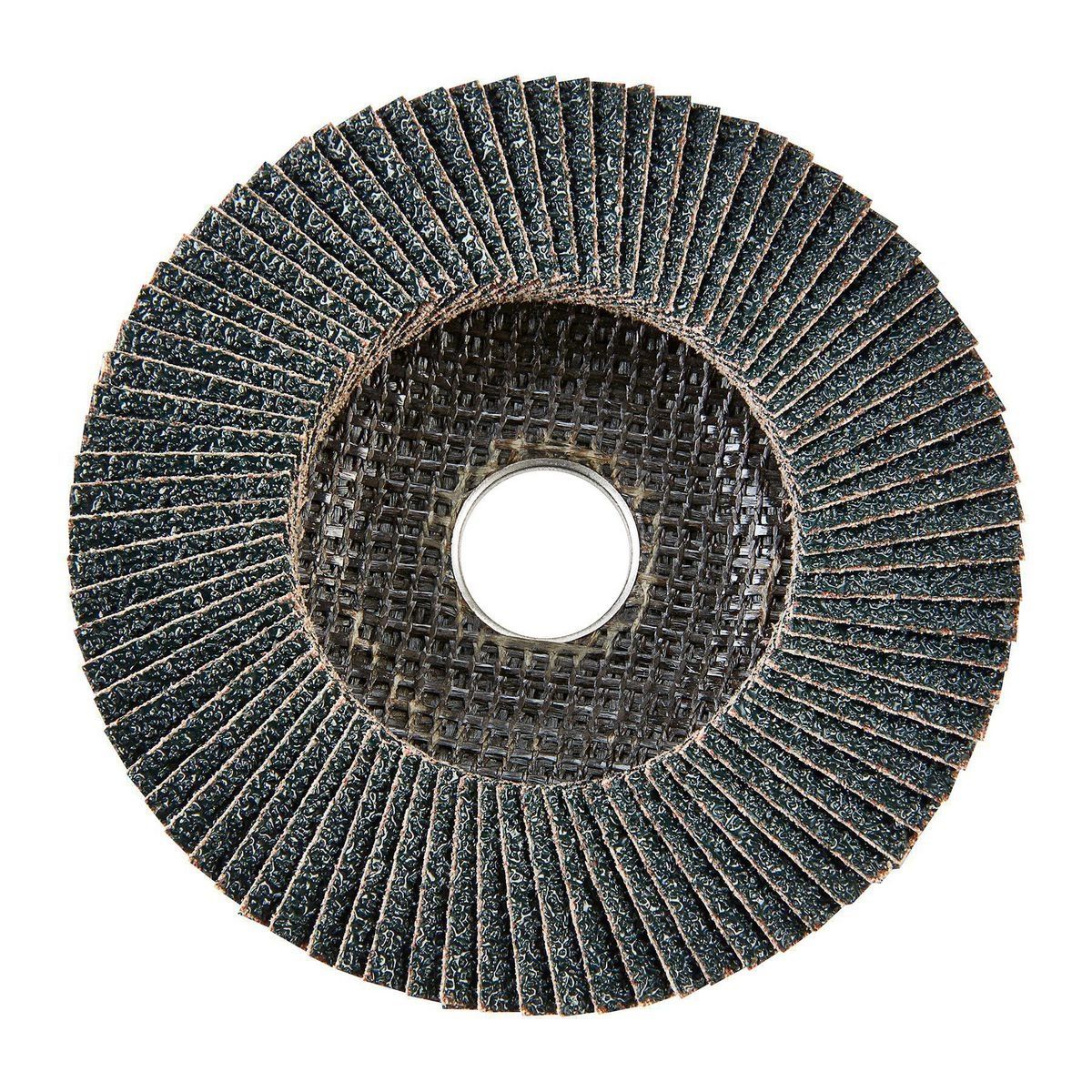 Disco Abanico Bauer de 5 pulg. x 7/8 pulg. con 36 granos tipo 27 con respaldo de fibra de vidrio y grano de circonio - 57611