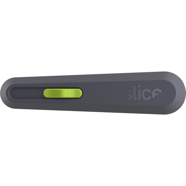 Slice Utility Knife, Auto-Retract, 9/10"Wx6-1/10"Lx1-2/5"H, GYGN - SLI10554