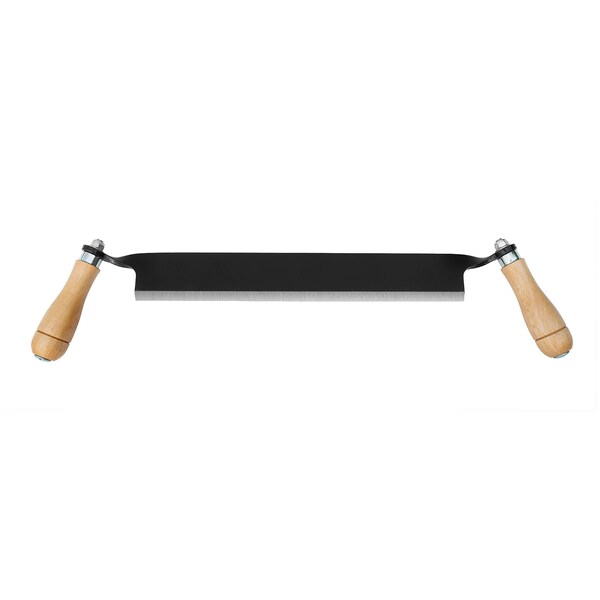 Earth Worth 13-inch Draw Knife, Straight Draw Shaver, wood Grip Handles, Blade Cover Debarking Tool - 83-DT5225