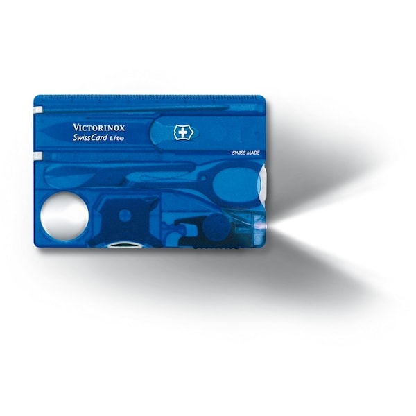 Swiss Army Brands 2024 Victorinox 57332 Swisscard Lite Sapphire 81Mm, Clam Pack - VIC-0.7322.T2-X3
