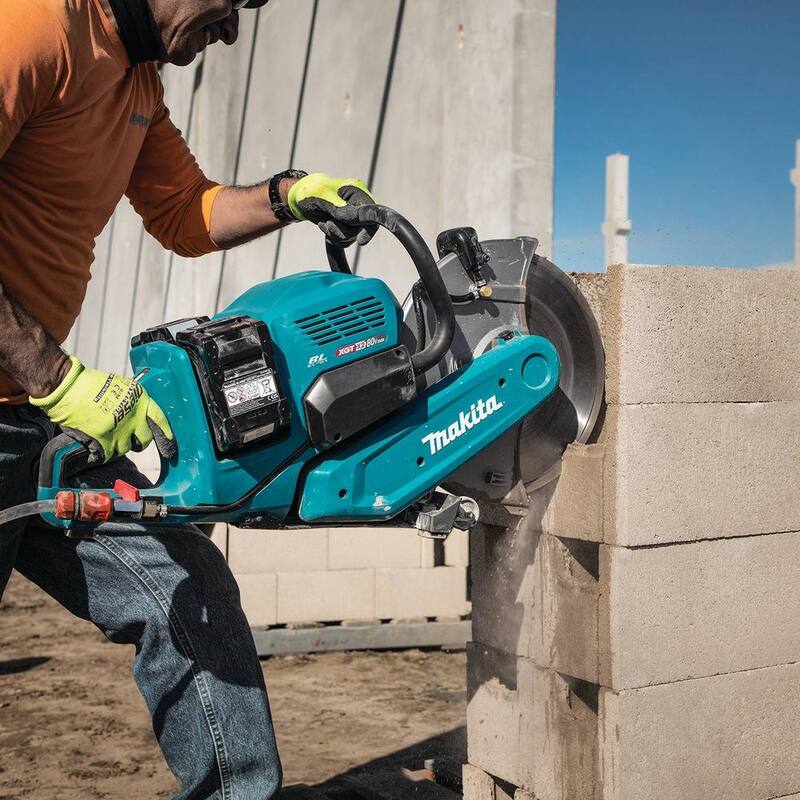 Makita 80V max (40V max X2) XGT Cortadora de energía inalámbrica sin escobillas de 14 pulgadas Kit (8.0Ah) - GEC01PL
