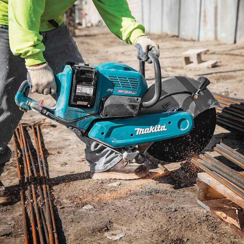 Makita 80V max (40V max X2) XGT Cortadora de energía inalámbrica sin escobillas de 14 pulgadas Kit (8.0Ah) - GEC01PL