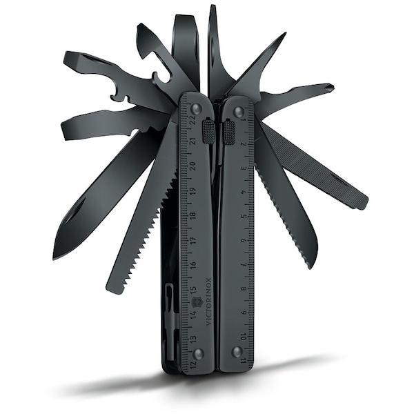 Swiss Army Brands 2024 Victorinox 3.0323.3Cnus2 Swisstool Black With Nylon Pouch Black 115Mm - VIC-3.0323.3CN-X1