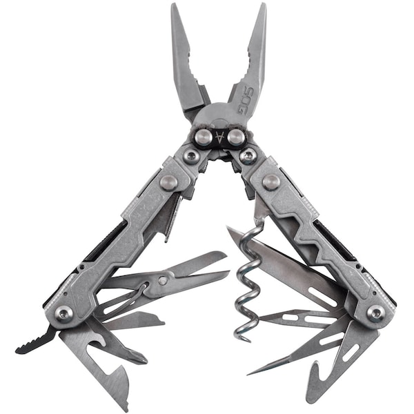 Gsm 2024 Sog Powerlitre Bead Blast, Multi Tools, Blister - SOG-PL1001-CP