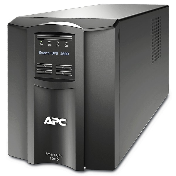 Apc Smart UPS, 1000VA, Line Interactive, Out: 120V AC In: 120V AC - SMT1000C