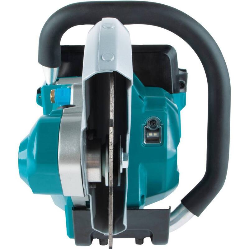 Kit de Cortadora de Potencia Inalámbrica Brushless de Iones de Litio LXT 18V X2 (36V) Makita de 9 pulgadas, con AFT, Freno Eléctrico, 4 Baterías (5.0 Ah) - XEC01PT1