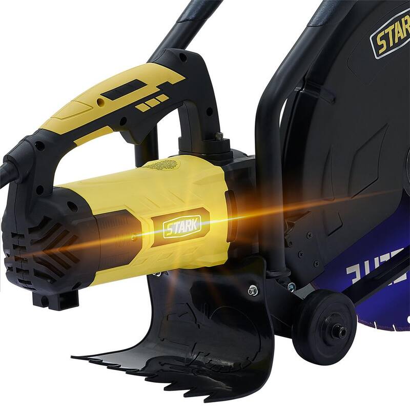 STARK USA Sierra Circular de Corte de Concreto de 16 pulgadas y 3200 Watts con Accesorio de Línea de Agua (Sin Hoja) - 50120-H2