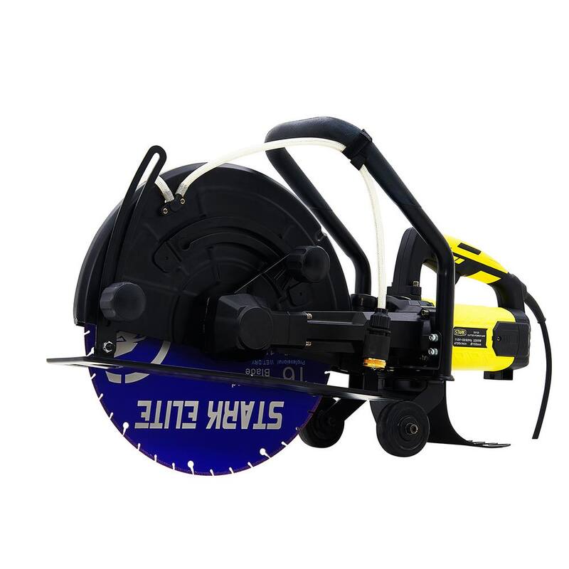 STARK USA Sierra Circular de Corte de Concreto de 16 pulgadas y 3200 Watts con Accesorio de Línea de Agua (Sin Hoja) - 50120-H2