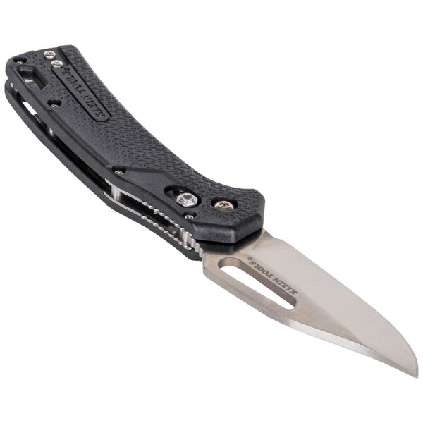 Klein Tools KTO Resurgence Knife, Clip Point Blade, Black Handle - OGK002BKT