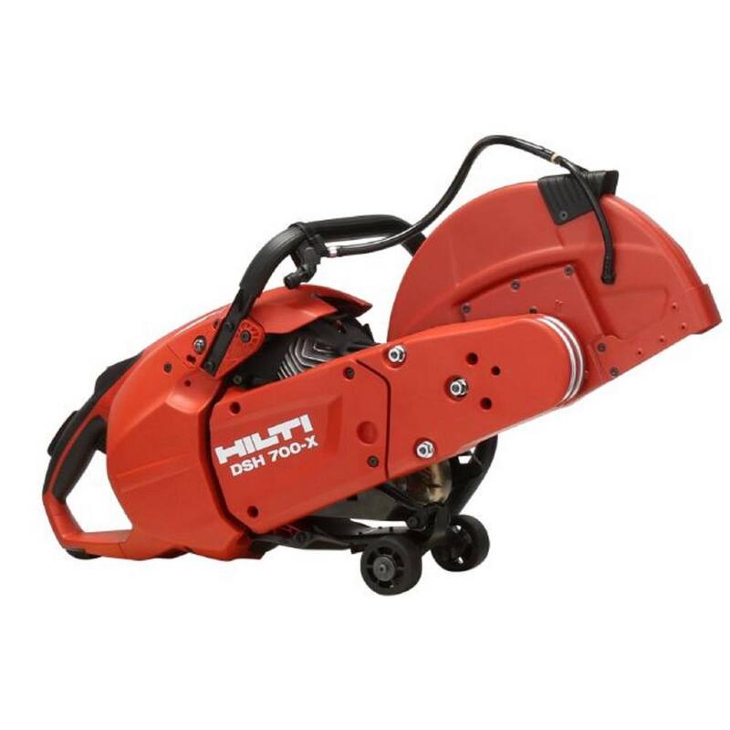 Sierra de concreto de gasolina portátil Hilti DSH 700-X de 14 pulgadas con hoja de diamante SP - 3800357.