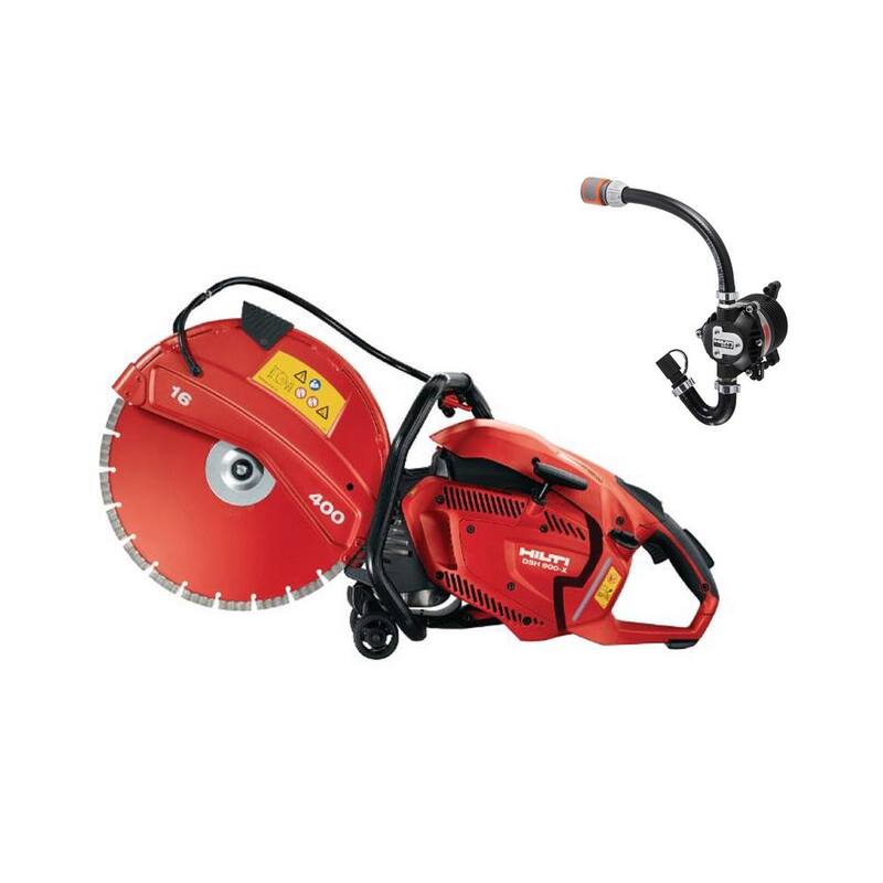 Hilti DSH 900X 90CC 16 pulgadas Sierra de gas de mano con bomba de agua integrada autocebante DSH-P y cuchilla de diamante Equidist SPX - 3563754