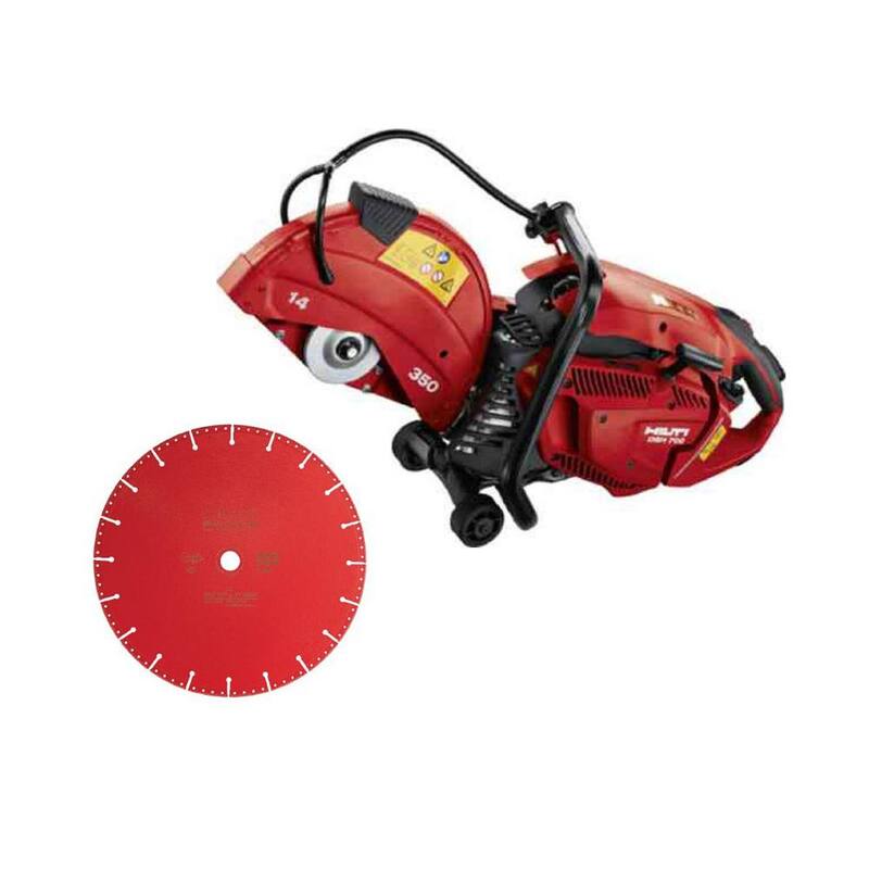 Herramienta de corte de concreto portátil Hilti DSH 700X de 14 pulgadas con motor de 70 cc y disco de corte de metal SPX - 3612913