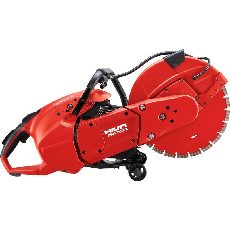 Herramienta de corte de concreto portátil Hilti DSH 700X de 14 pulgadas con motor de 70 cc y disco de corte de metal SPX - 3612913
