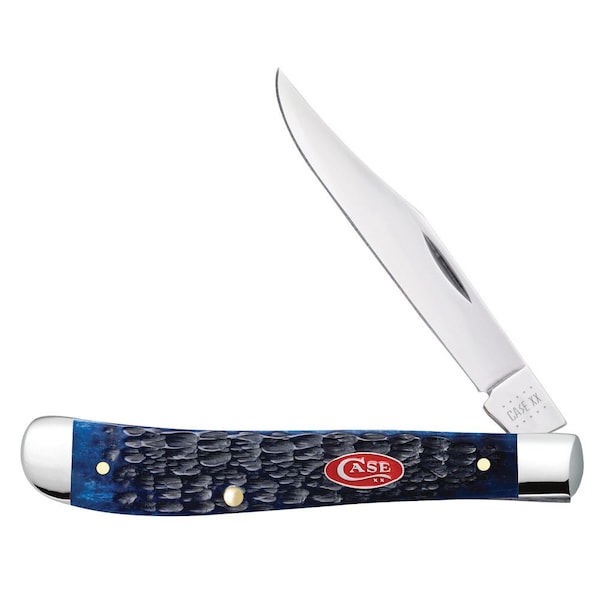 Case Cutlery 2023 Temporary Cancel Case Navy Blue Bone Rogers Jig Slimline Trapper 61048 Ss - CAS-07323