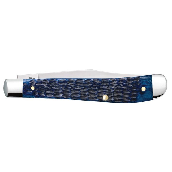Case Cutlery 2023 Temporary Cancel Case Navy Blue Bone Rogers Jig Slimline Trapper 61048 Ss - CAS-07323
