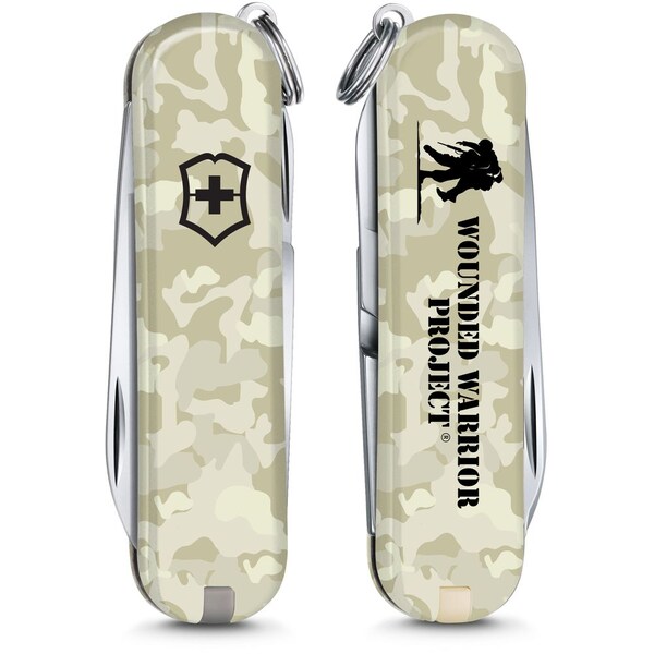 Swiss Army Brands 2023 Victorinox Classic Sd Tan Camo With Wwp Logo - VIC-55524