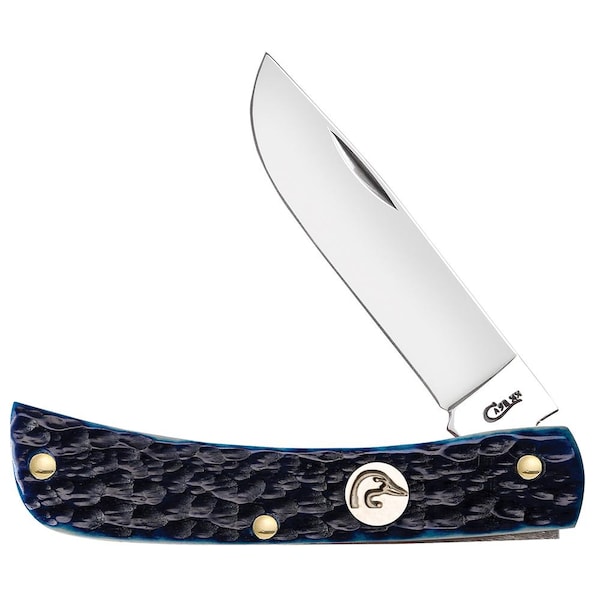 Case Cutlery 2023 Case Ducks Unlimited Gift Set Standard Jig Blue Bone Sod Buster Jr 6137 Ss Wooden Box - CAS-07542