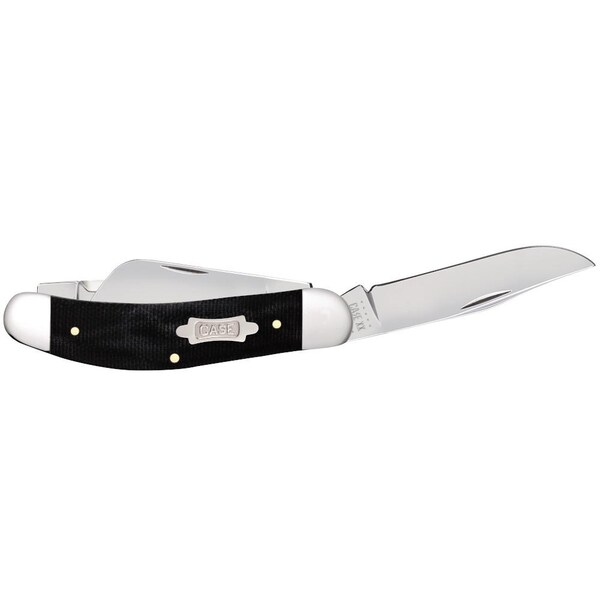 Case Cutlery 2023 Case Black Canvas Laminate Sowbelly Tb10339 Ss - CAS-23141