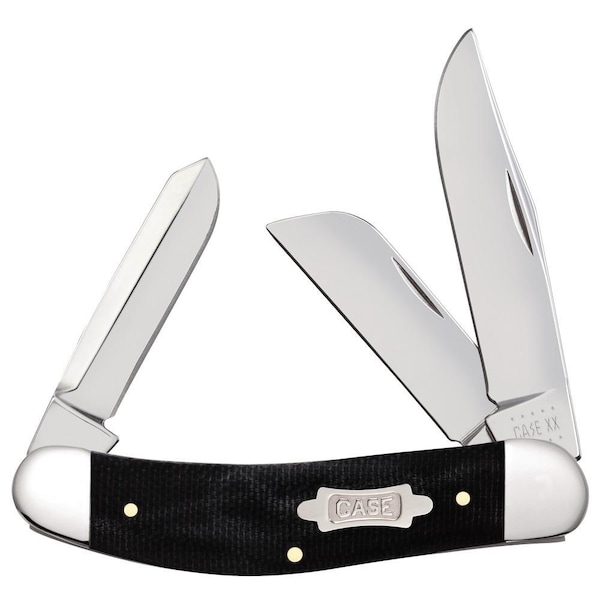 Case Cutlery 2023 Case Black Canvas Laminate Sowbelly Tb10339 Ss - CAS-23141