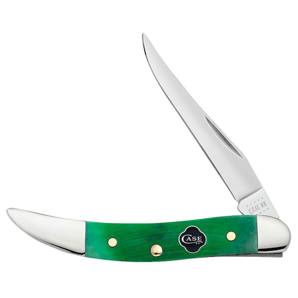 Case Cutlery 2023 Case Clover Bone Sawcut Jig Small Texas Toothpick 610096 Ss - CAS-23216