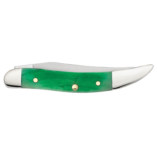Case Cutlery 2023 Case Clover Bone Sawcut Jig Small Texas Toothpick 610096 Ss - CAS-23216