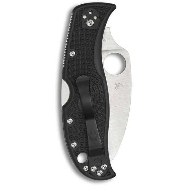 Spyderco 2023 Spyderco, Reveal V5, Rockjumper, Plain Blade, Black Frn Handles - SPY-C254PBK