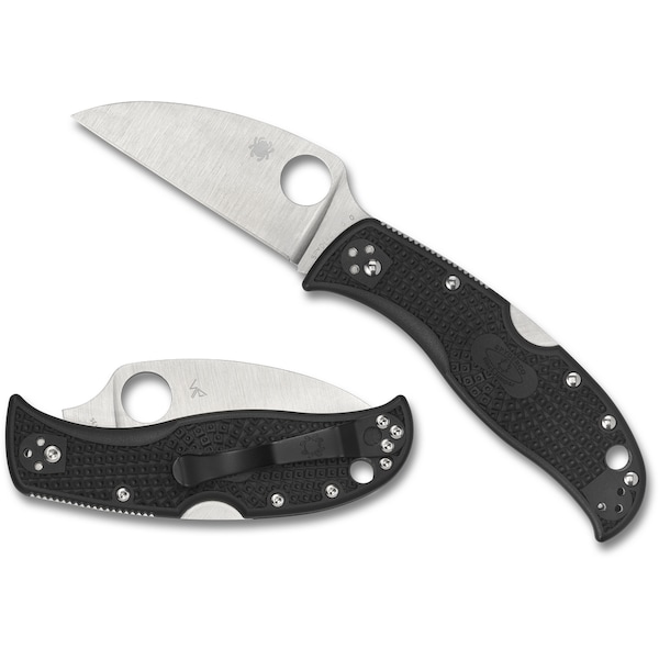 Spyderco 2023 Spyderco, Reveal V5, Rockjumper, Plain Blade, Black Frn Handles - SPY-C254PBK
