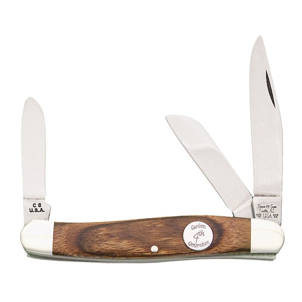 Bear & Sons Cutlery 2023 Bear 4' Heritage Walnut Large Stockman - BEA-C247
