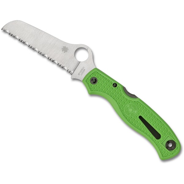Spyderco 2023 Spyderco Reveal 6 Green Atlantic Salt Lc200N Steelserrated Edge - SPY-C89FSGR