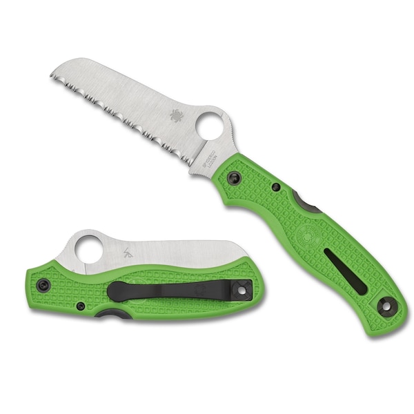 Spyderco 2023 Spyderco Reveal 6 Green Atlantic Salt Lc200N Steelserrated Edge - SPY-C89FSGR